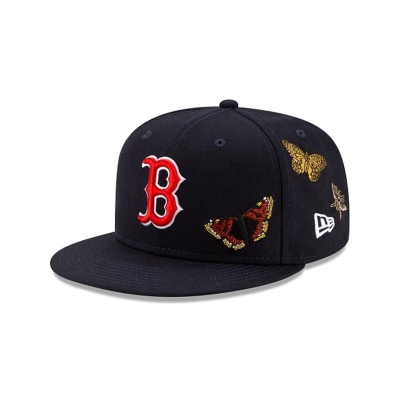 Boston Red Sox Gorra | New Era MLB X Felt 59fifty Fitted Cap Mexico - Azules